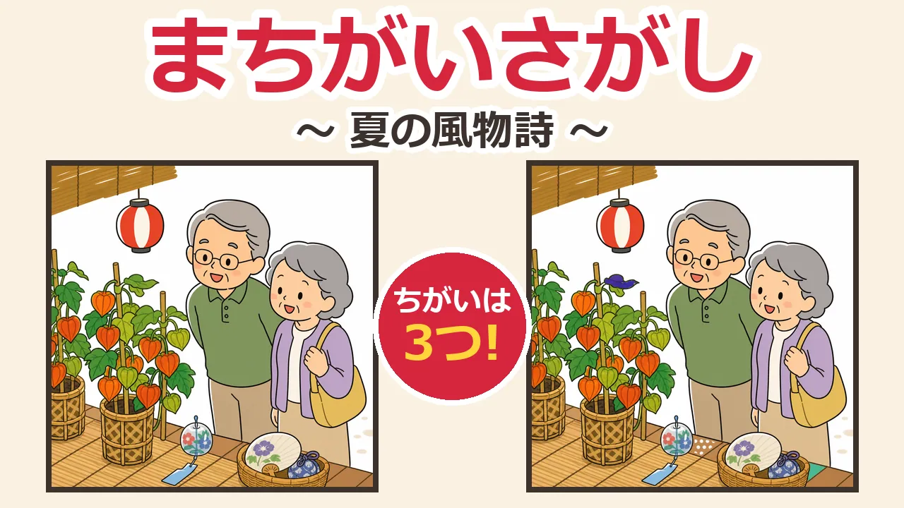 間違い探し第3回 夏の風物詩
