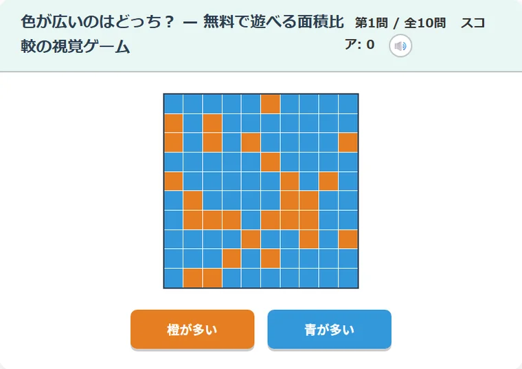 色が広いのはどっち？